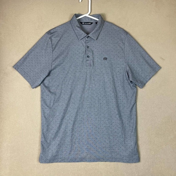 Travis Mathew Other - Travis Mathew Polo Shirt Adult Large Gray Golf Rugby Short Sleeve Logo Mens